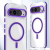 Two-Color Transparent Magnetic Phone Case for Google Pixel 9 Pro XL 5G - Lightweight & Drop-Proof