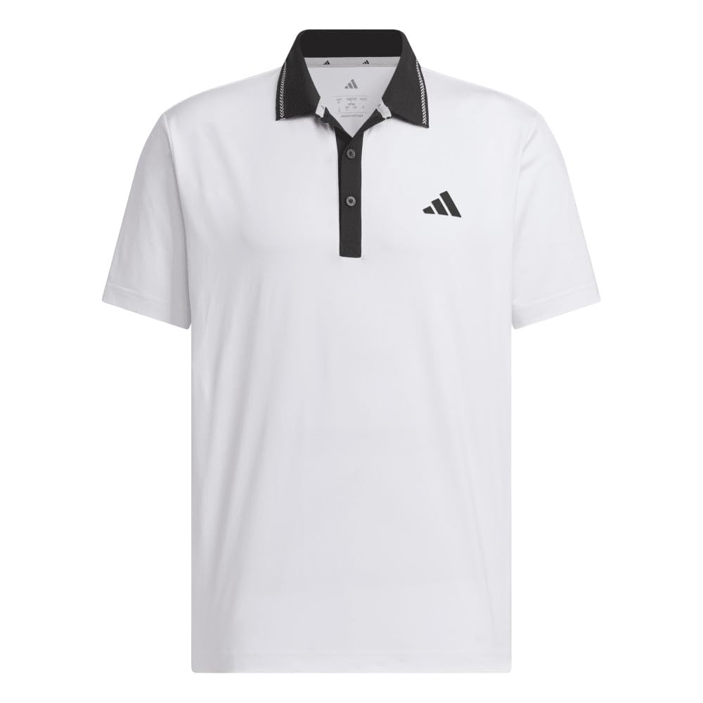 Adidas Golf Golf Back Graphic Short Sleeve Polo for White Men,