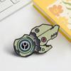 Raging Current Energy Shield Enamel Brooch - Sci-Fi Gamer Pin Badge Accessory