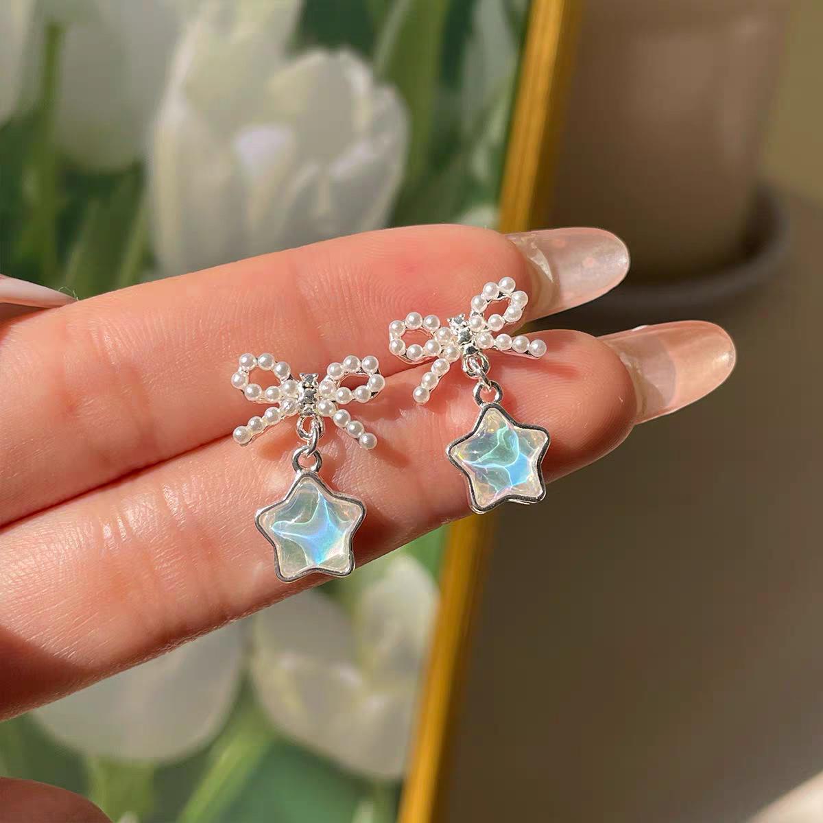 

Серьги-подвески с жемчужинами Blue Star Moon — идеальный вариант для летнего шика