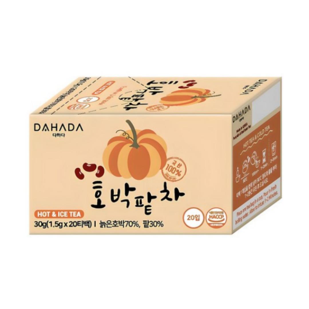 

[DAHADA] 0kcal Pumpkin & Red Bean Tea bags 20T, 40T / Hot & Ice Tea 20T X 1
