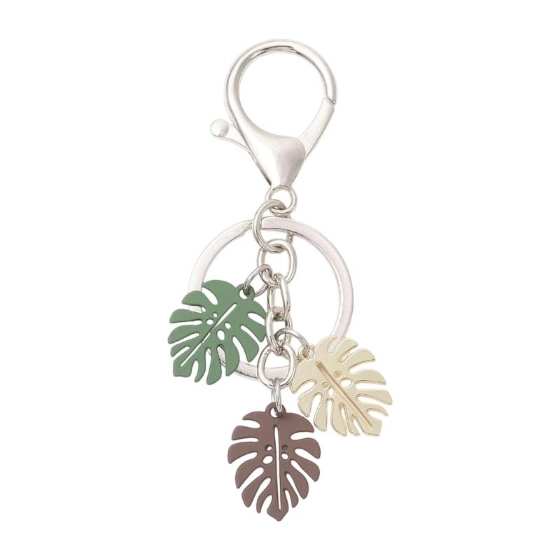 Ergonomic Leaves Keychain Fashion Leaves Key Pendant Alloy Texture Suitable for Girls Woman Fashion Lover Present