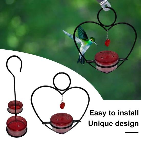 

Штабелируемая подвесная кормушка для колибри с металлическим каркасом. Простая в использовании кормушка для птиц для наружного сада, заднего двора, патио, дерева на открытом воздухе. A