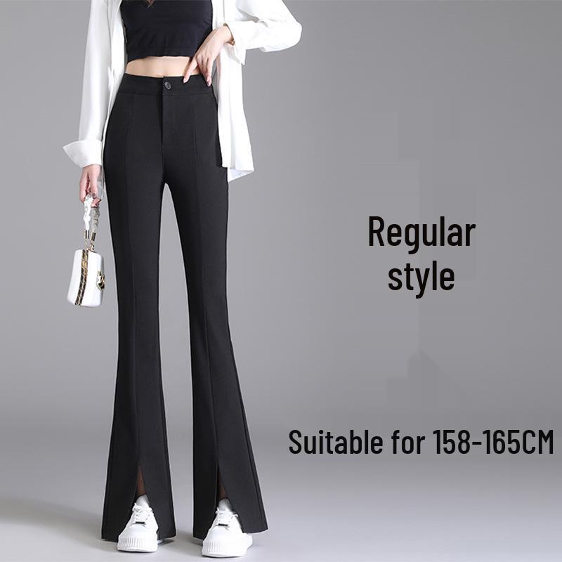 

Женские утягивающие брюки клеш с высокой посадкой и флисовой подкладкой для осени/зимы 2025 5XL