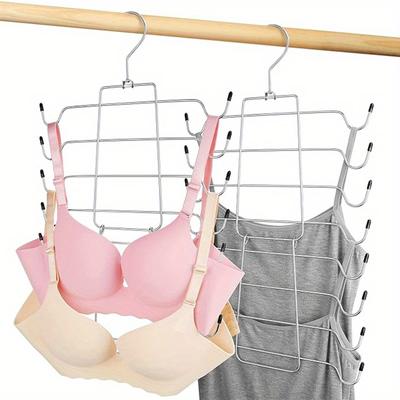 Cintre Multifonctionnel pour Rangement de Sous-vêtements, Étagère à 8 Niveaux pour Débardeurs, Étagère Gain de Place pour Armoire pour Trier Soutiens-gorge et Chaussettes