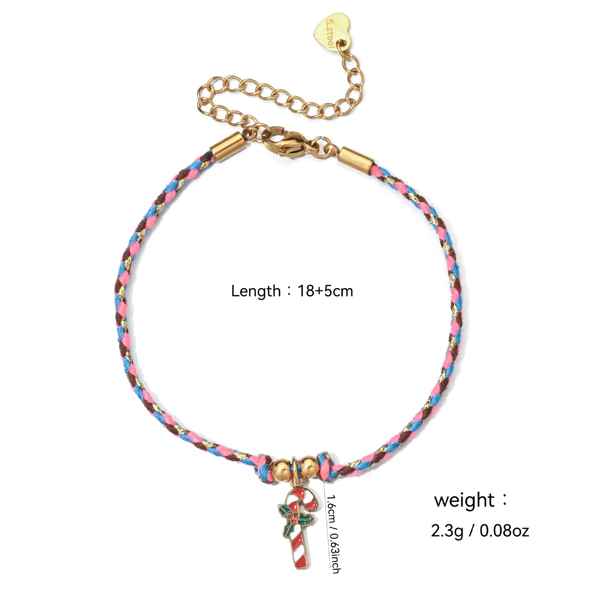 

Рождественский браслет из нержавеющей стали с шармами в виде Санты, снеговика, оленя, елки и колокольчика для женщин - Популярен в Европе и Америке.