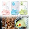 Bird Feeder Leakproof Hanging Pet Cage Feeder for Canary Cockatiel Budgies