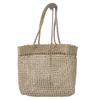 IELGY Vacation Leisure Woven Hollow Female Bag Retro Art Mori Style Simple Beach Bag