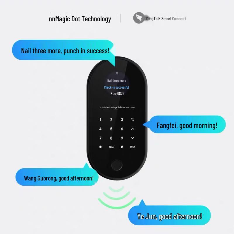 Modian X2 DingTalk Smart Fingerprint Time Attendance & Access Control Machine CN plug (adapter included)