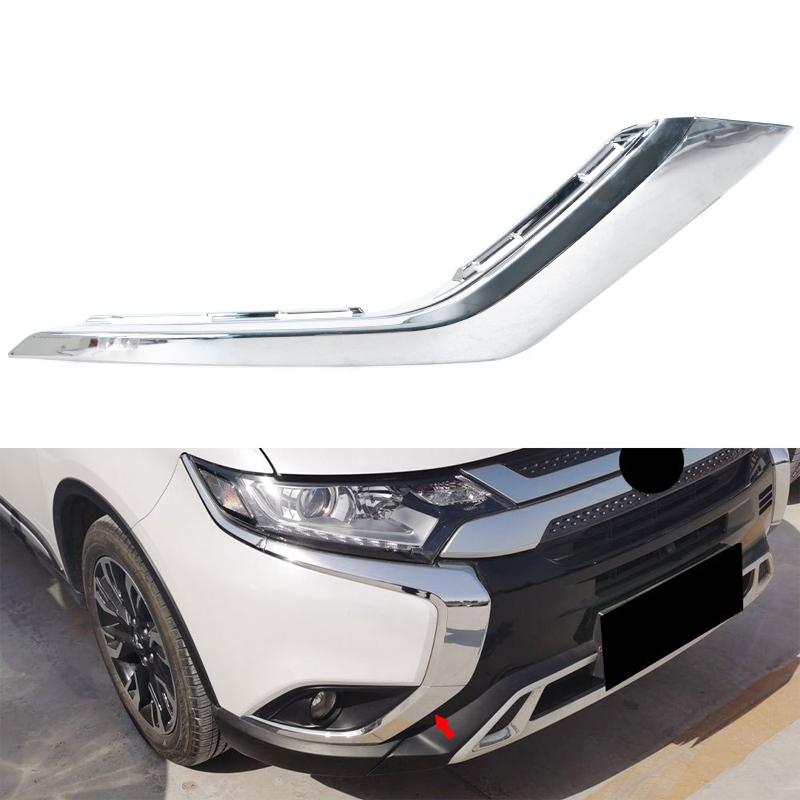 For Mitsubishi Outlander 2016 2017 2018 2019 2020 2025 Front Bumper Fog Light Chrome Molding Strip Car Accessories