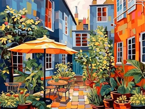 5D Diy Diamond Painting Mosaic Door House Full Square Round Embroidery Landscape Building Mosaic Home Decor