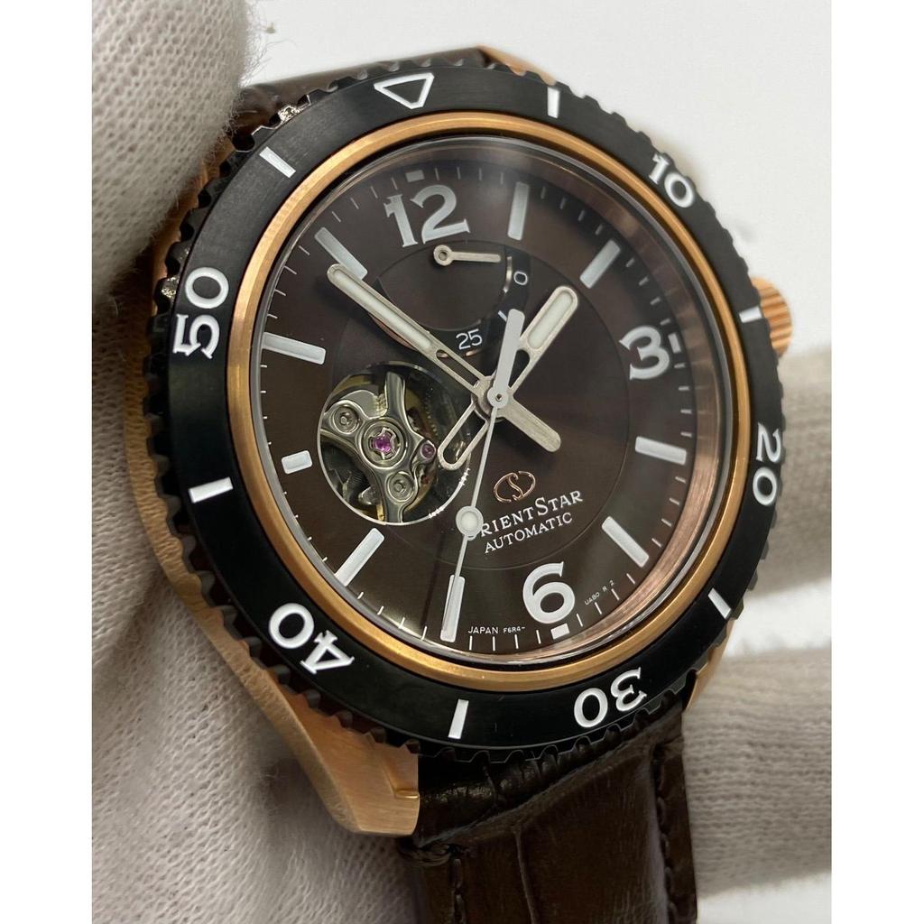 Used ORIENT STAR Orient Star Watch Automatic RE-AT0103Y SEMI SKELETON Semi-skeleton Brown Rose Gold Men's Watch (ME79-1135)
