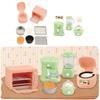 Cooker Oven Set Pretend Play for Kids Role Cookware Model Toy 1:12 Scale Kitchen Applian Juicer Cooker Play House