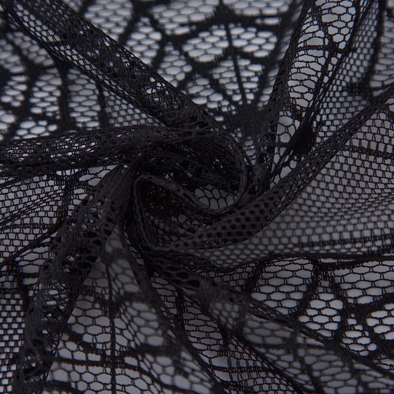 Halloween Lace Black Table Cloth Party Decoration Skull Table Cover Festival Party Decorative Embroidered Spider Web Tablecloths