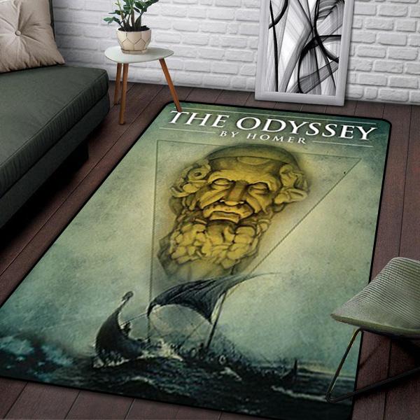 Ancient Greek Homeric Mythology THE ODYSSEY Printed Carpet Living Room Sofa Bedroom Bedside Mat Bathroom Absorbent rugs