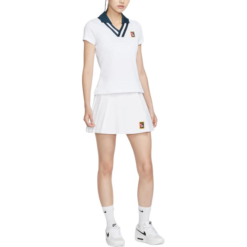 New Nike X Yoon Short Sleeve Polo 'White/Armory Navy' FZ0277-100