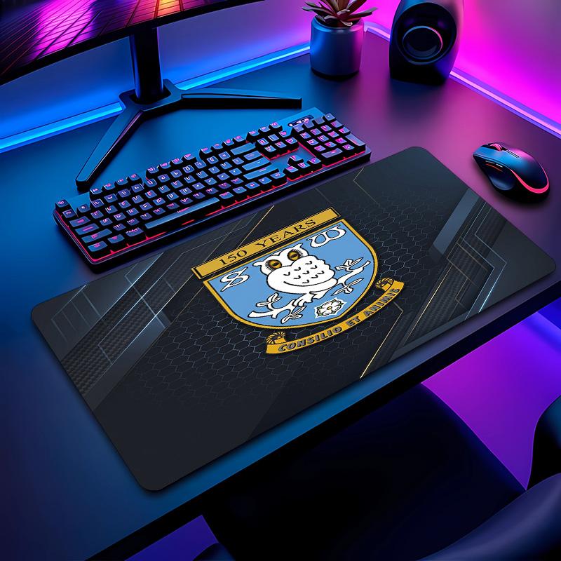 Sheffield Wednesday Football Pattern Mouse Pad Non?Slip Rubber Base Gaming Mousepad For Desk Office Home