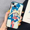 Black Soft Case for Apple iPhone 6s 11 8 XS X 13 Pro Max XR 7 12 Mini 14 Plus SE 14Pro Back Cases Sailor Cartoon M-Moons Cover