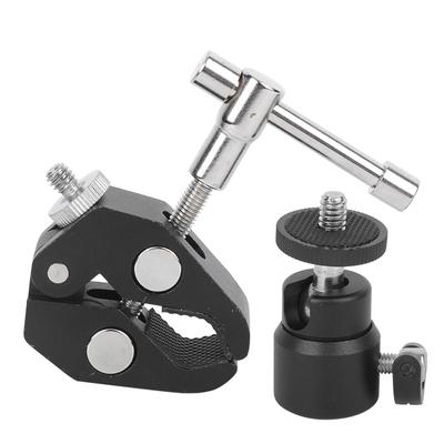 Șurub de prindere pentru cameră video cu cap sferic mic din aliaj de aluminiu, 38'' 14'', pentru trepied cu lanternă LCDDV