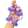 Plush Phone Chain Moon Heart Pom-Pom Phone Strap Autumn Winter New Double Chain Pendant Bag Chain with Spacer