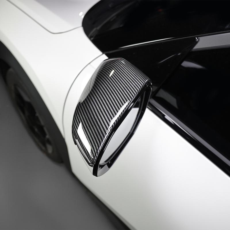 For KIA SELTOS SP3 2026 2027 2PCS Carbon Fiber Black Rearview Mirror Decoration Cover Trim Exterior Accessories