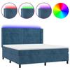 VidaXL Sommier à Lattes de Lit avec Matelas et LED, Lit Rembourré, Lit Double, Lit Adulte de Chambre à Coucher Intérieur, 3139581