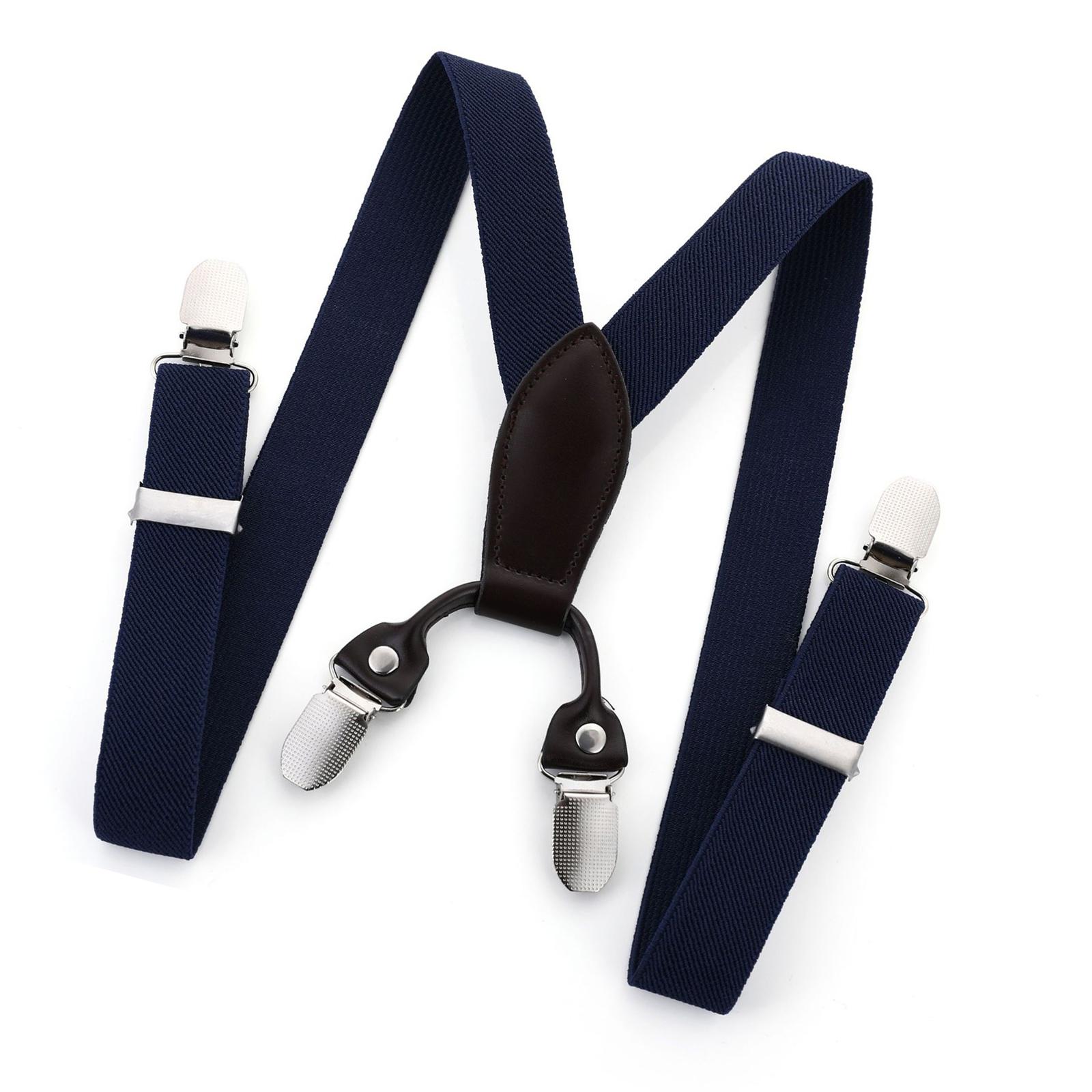 

Vintage Styles Suspenders Toddlers Elastics Polyester Suspenders Daily Wear with Flexible Waistband Attachments темно-синий