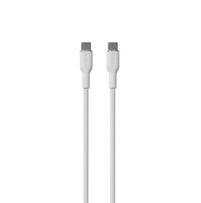 USB-C 60W Silicone Cable 1.5m - White