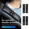 Car Seat Belt Safety Shoulder Cover Carbon Fiber Protect M Pad For Hyundai Genesis Azera GDI I10 I20 I30 I40 Ix20 Ix35 Accent