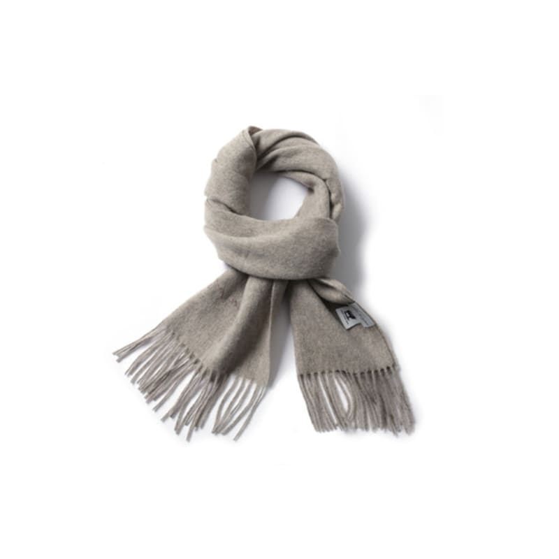 White Project VIRGIN WOOL 100 MUFFLER_OATMEAL