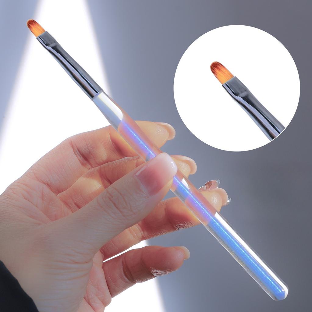 5Pcs/set Nail Brush Sweeping Pen Aurora Light Therapy Pen Round Head Nail Paint Pen Blending Thread Brush Full Set of Tools