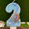 Birthday Candle Number 0-9 Candle Marine Style Beach Seashells Cake Topper for Kids Birthday Party Decoration Cake Topper Decor