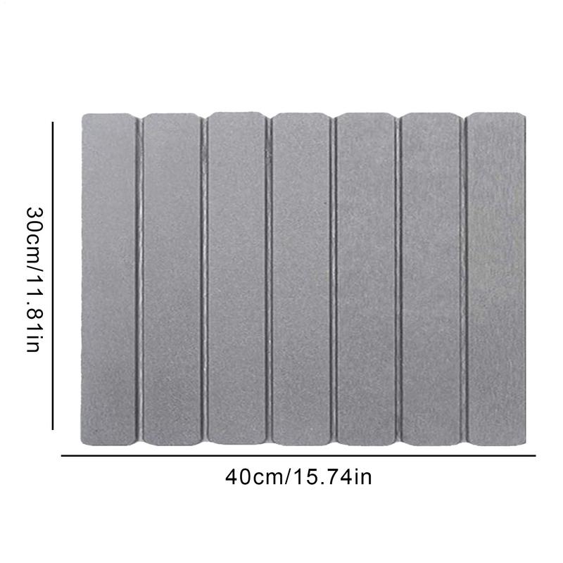 Non-Slip Bathroom Mat Diatomite Floor Mats Quick Absorbent House Entrance Mat Foldable Diatom Mud Bath Mat