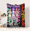 Custom Name Neon Vibes Flannel Blanket Throw Blanket Soft Warm Sofa Bed Home Decor Unique Gift