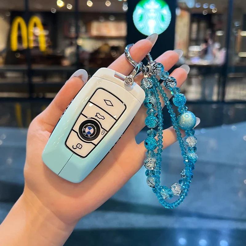 Remote Car Key Cover Keychain Key Case For BMW X1 X3 X4 X5 X6 Series 1 2 3 5 7 G20 G02 G05 G31 G23 F34 F15 F40 IX3 xs9