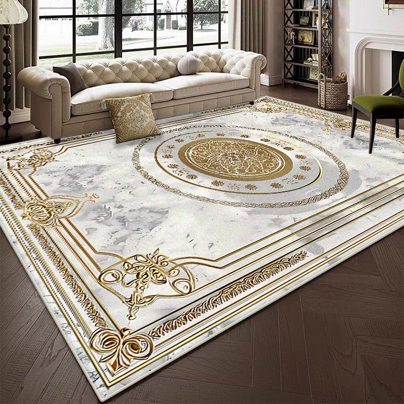 Modern Light Luxury Decoration Home Carpet Living Room Large Area Antiskid Cloakroom Rug Soft Machine Washable Coffee Tables Mat