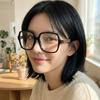Eyeglass Frames GG1193OA 001 Oversized Horn-rimmed