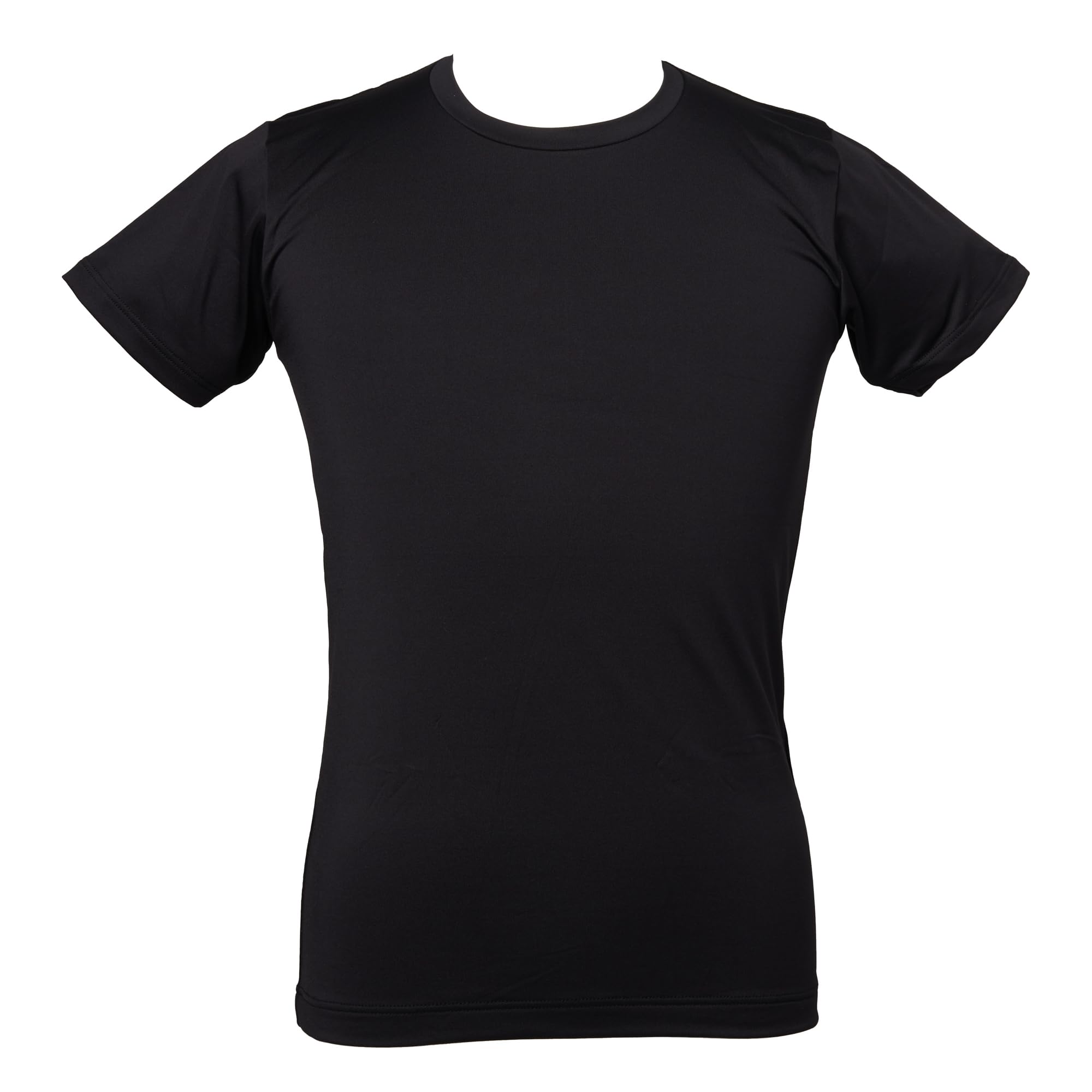 

Внутренняя часть топа BVD Instant Warm с начесом, подкладка с круглым вырезом, короткий рукав, сохраняющая тепло, влагоотводящая, эластичная, антистатическая, мягкая на ощупь, черный цвет, размер L [BVD]