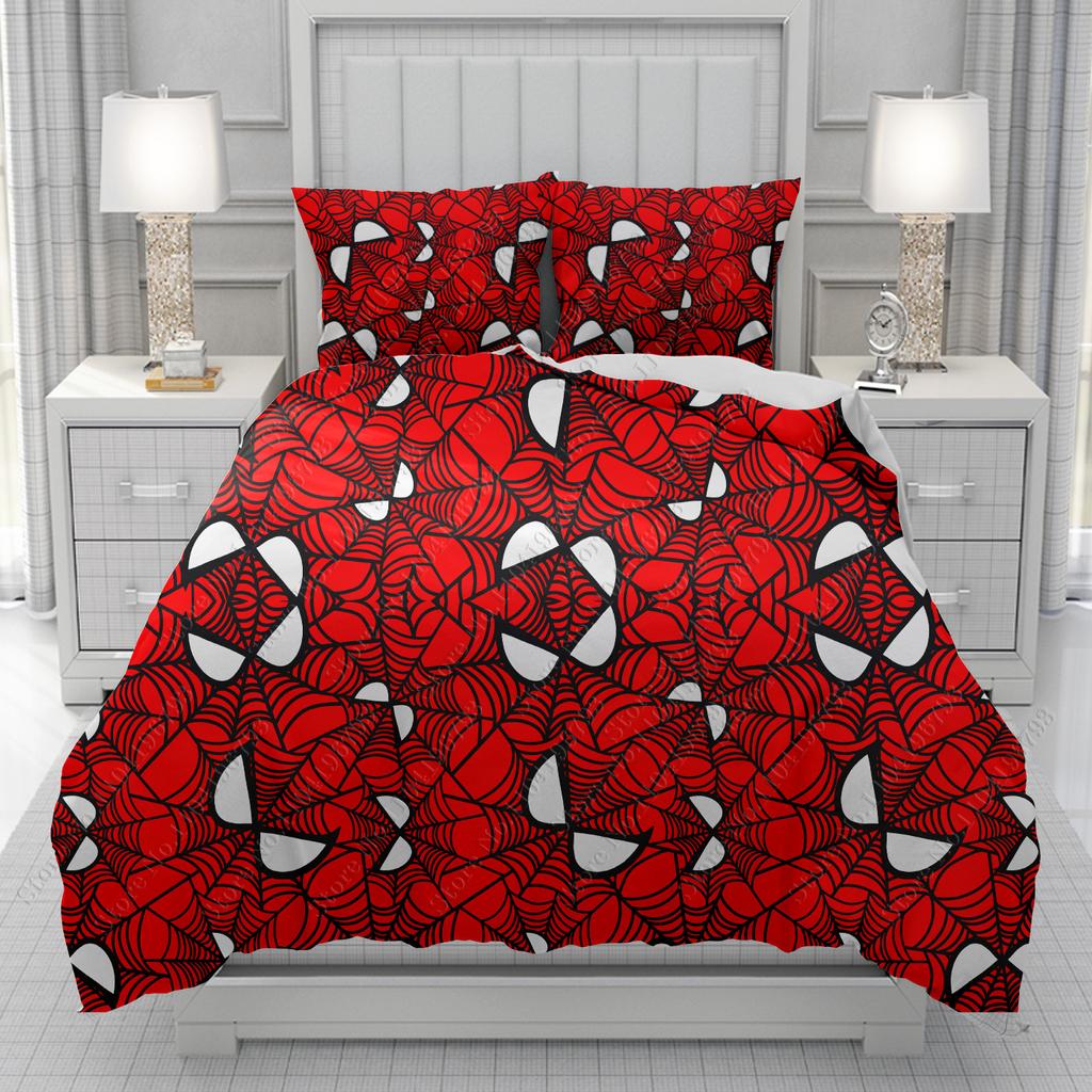 Spiderman Duvet Cover men women/Children KID Printing Pokémon cartoon Bedding Set  Comforter Bed Soft Comfortable