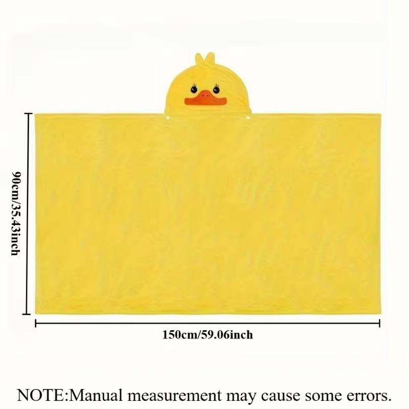 

Полотенце для купания с капюшоном, мягкое плюшевое детское полотенце для купания, впитывающее полотенце с рисунком утки из мультфильма, отличный рождественский подарок для младенцев и малышей