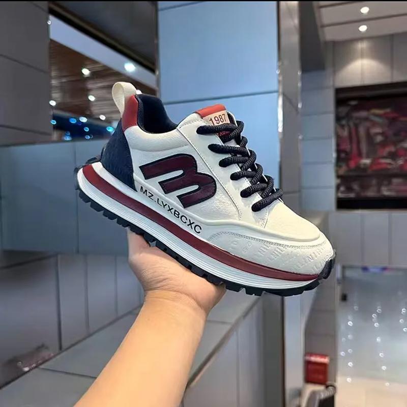Casual men's shoes platform sneakers, four colors