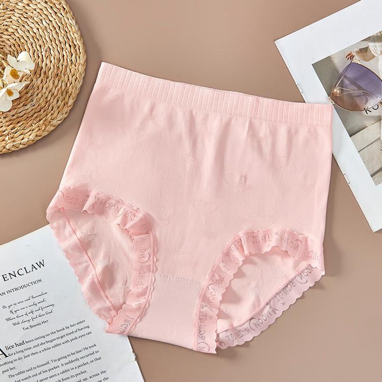 Plus Size Women's Summer Soft Breathable Non Scented Hip High Waist Briefs
