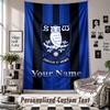 Wall Hanging Tapestry With Custom Name & Text, Sheffield Wednesday FC Decorative Tapestry For Bedroom