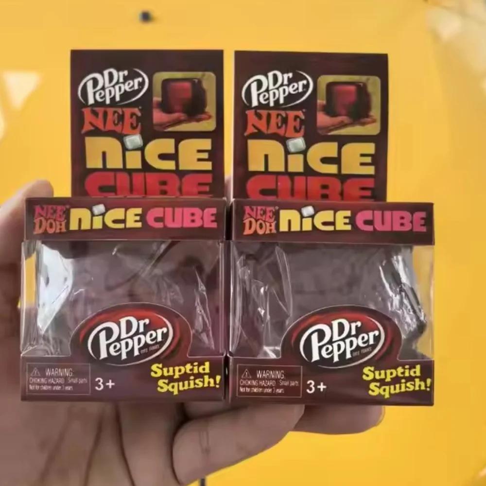 Dr Pepper Langsamer Rückprall Squishy Fidget Spielzeug Schylling Nice Cube Kneten Sensorische Stressbewältigung Anti-Angst für Kinder Erwachsene ADHS