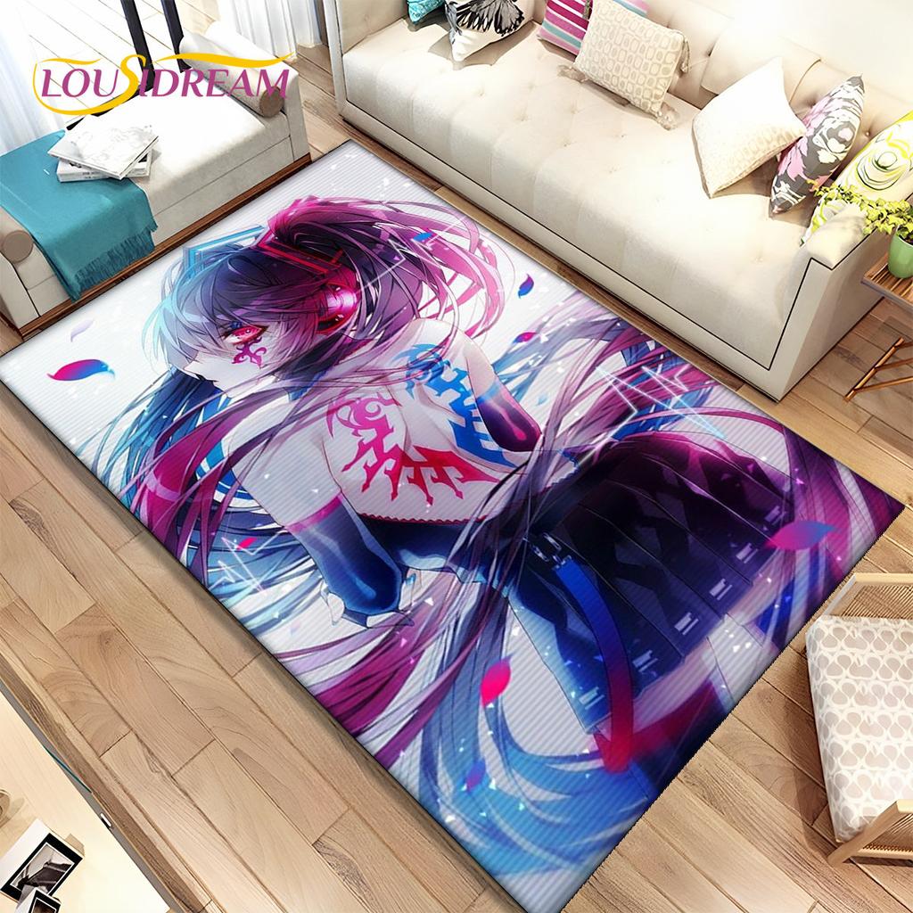 Alfombra de área de anime Zero Two DARLING In The FRANXX, Alfombra para sala de estar, dormitorio, sofá, felpudo de decoración, Alfombra de suelo antideslizante para niños