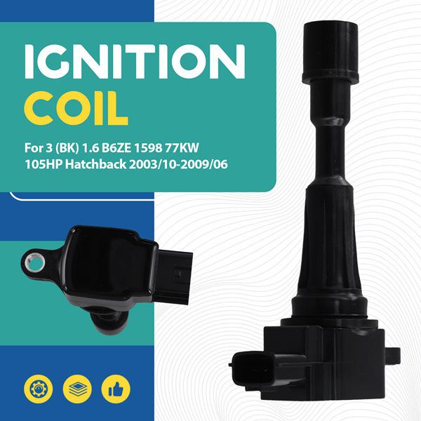 Black Plastic Ignition Coil ZJ01-18-100A for Mazda