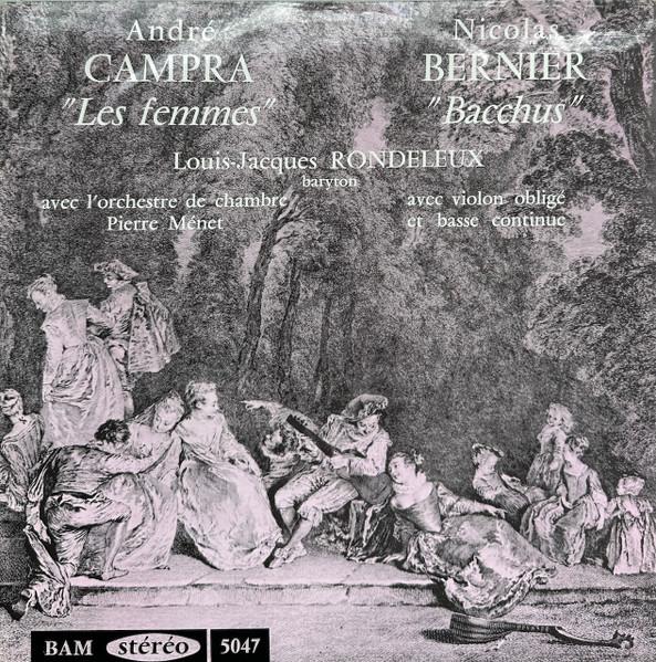

LP Record ANDR CAMPRA NICOLAS BERNIER 2 Les Femmes Bacchus LD5047 BAM 1962 France Classical Used