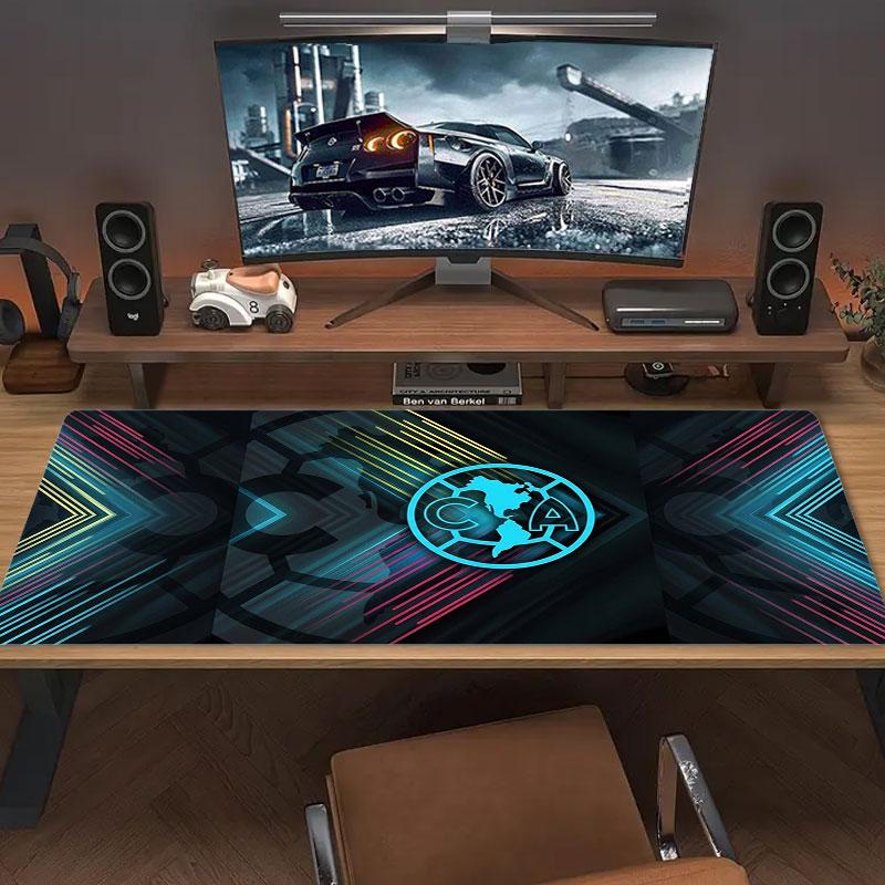 Club America Large Size Mouse Pad Large Gaming Table Cushion Non-slip Laptop Tablet Big Mousepad XXL Mat Mini PC Playmat With Lock edge