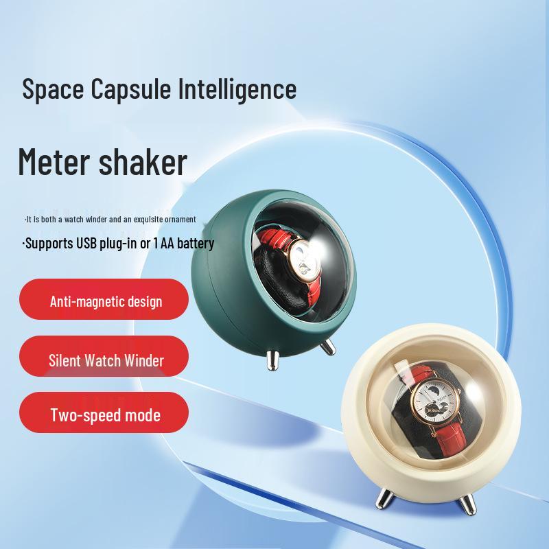 Automatic USB Watch Winder with Battery-Powered Rotation for Mechanical Watches