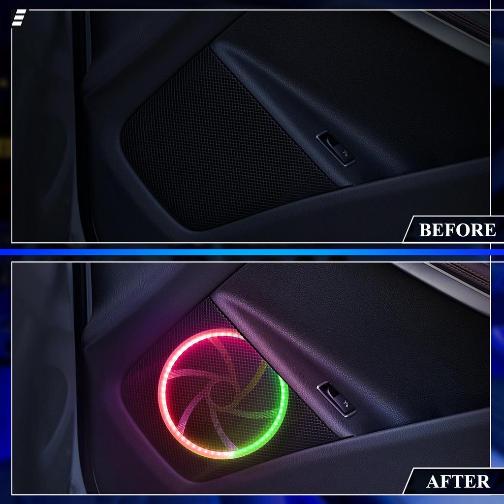 24 In 1 Universal Acrylic hidden LED Strip Light Symphony Ambient 64 Color RGB Car Interior APP music atmosphere Lighting